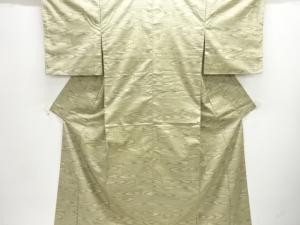 抽象霞模様織出し西陣お召着物